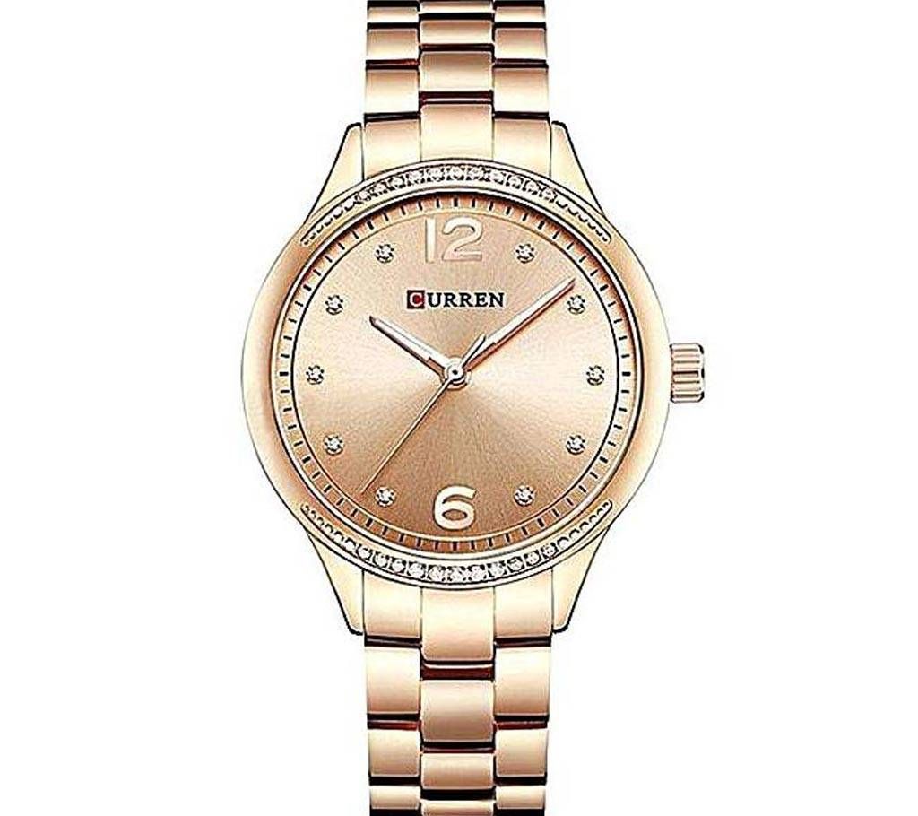 Curren C9003 - Rose Gold Stainless Steel Analog Watch for Women
