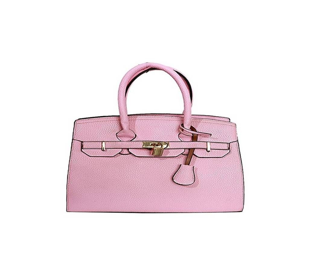 GOLDEN SYNTHETIC HAND BAG FOR WOMEN