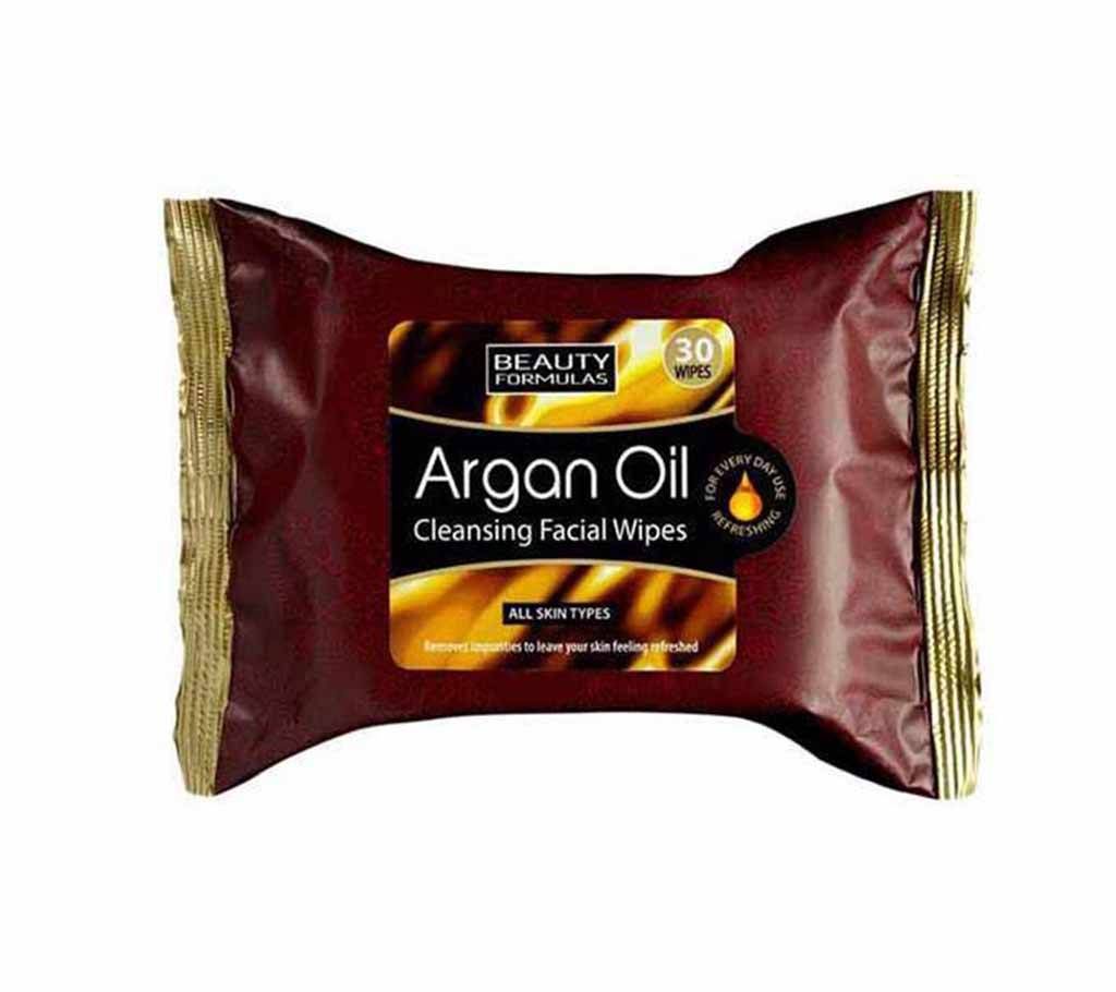 Beauty Formulas Argan Oil Facial Wipes