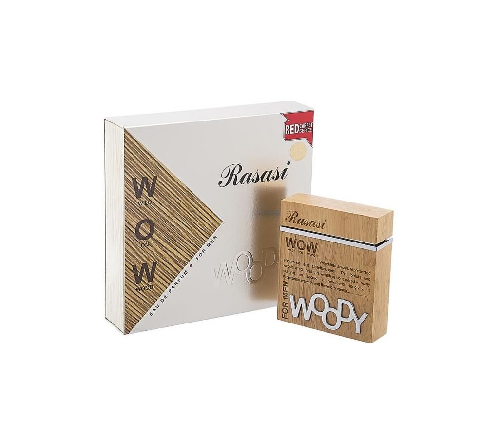 RASASI WOODY MEN  EDP 60ML import from dubai