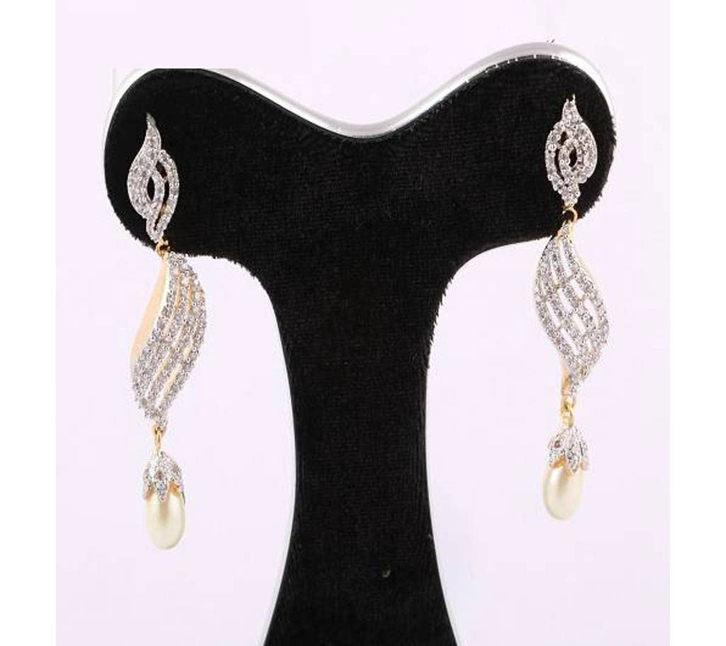 american diamond cut jhumka-676
