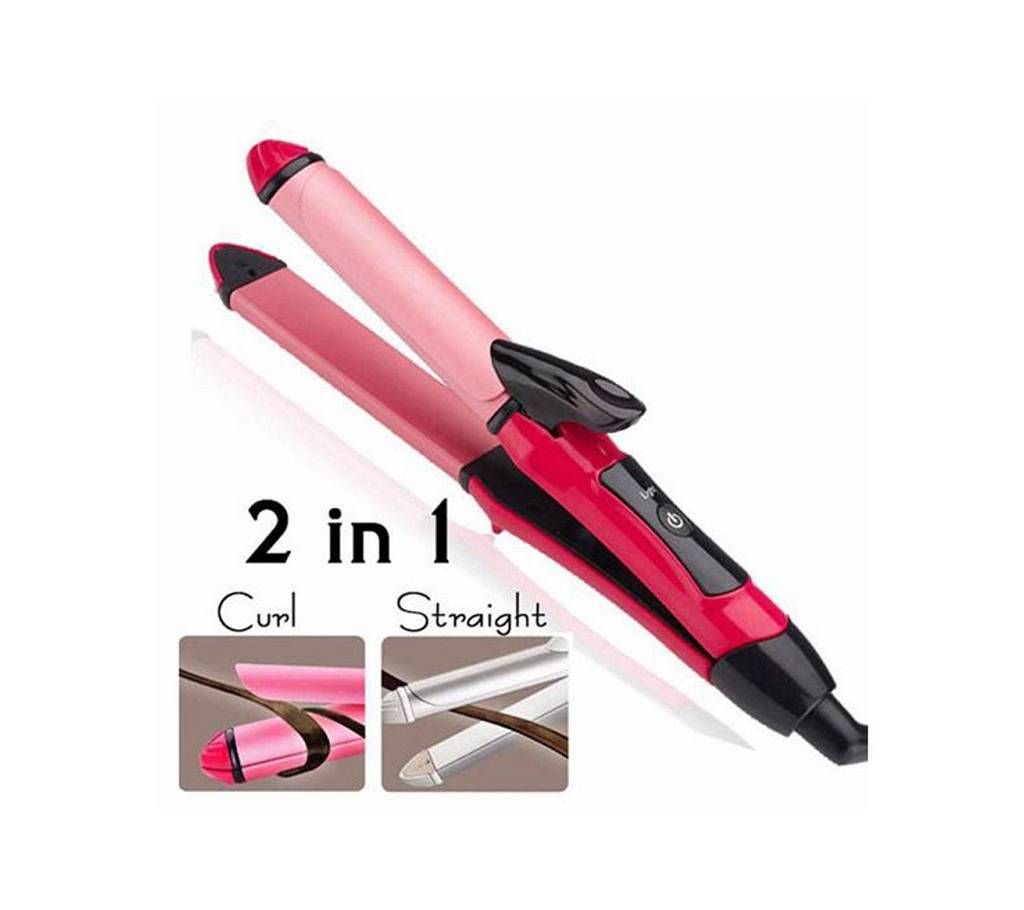 KEMEI KM-1055 2 IN 1 hair streightner