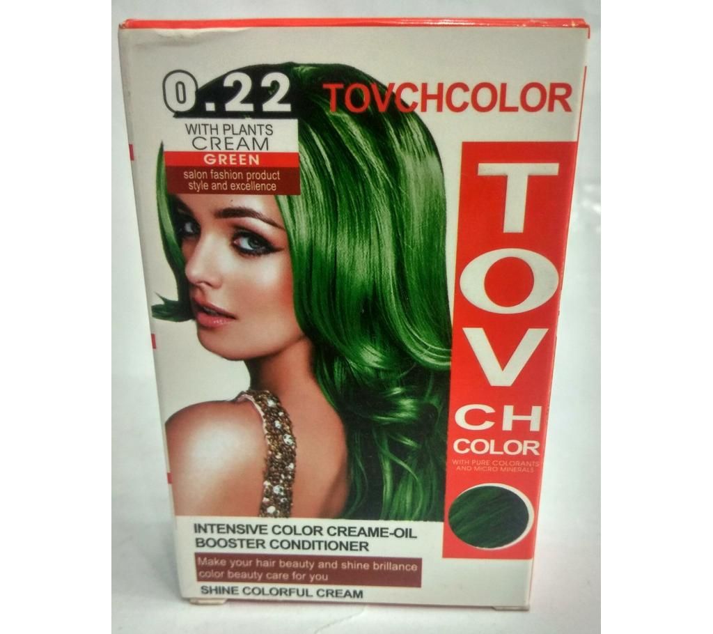 green hair colour 60 ml China