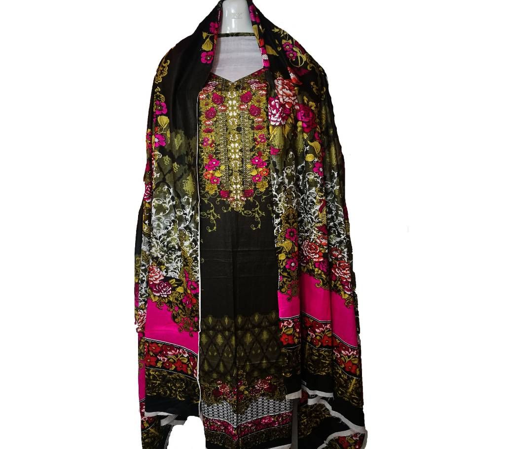 Orginal Firdous Collection Lawn Three Piece Dress for Women