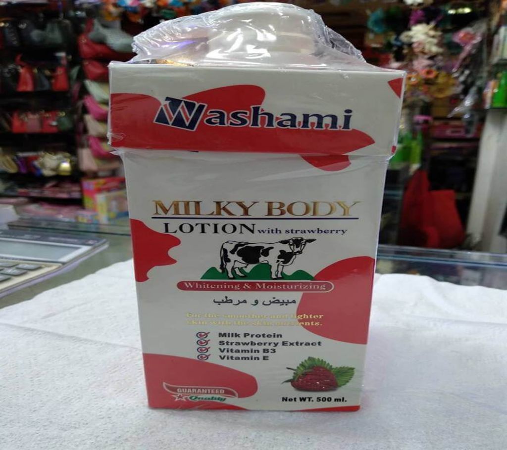 Washami Milky Body Lotion With Strawberry 500ml