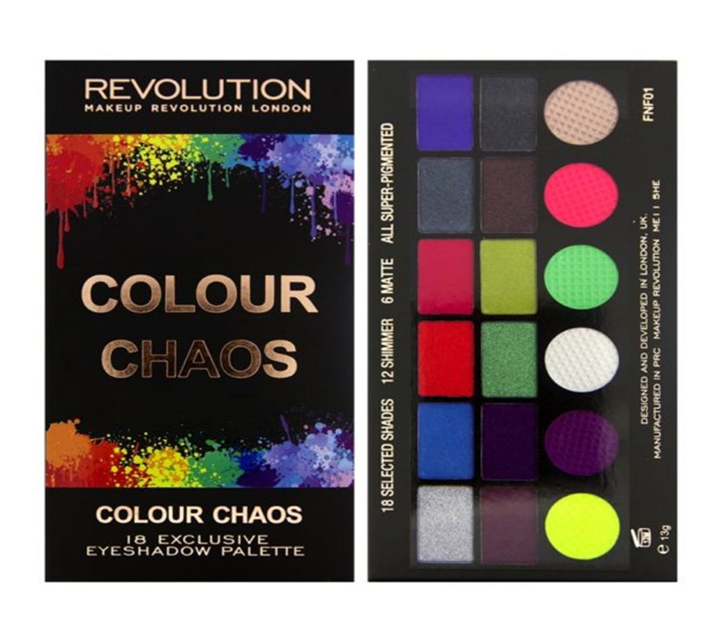 Revolution Colour Chaos Eyeshadow Pallet UK 
