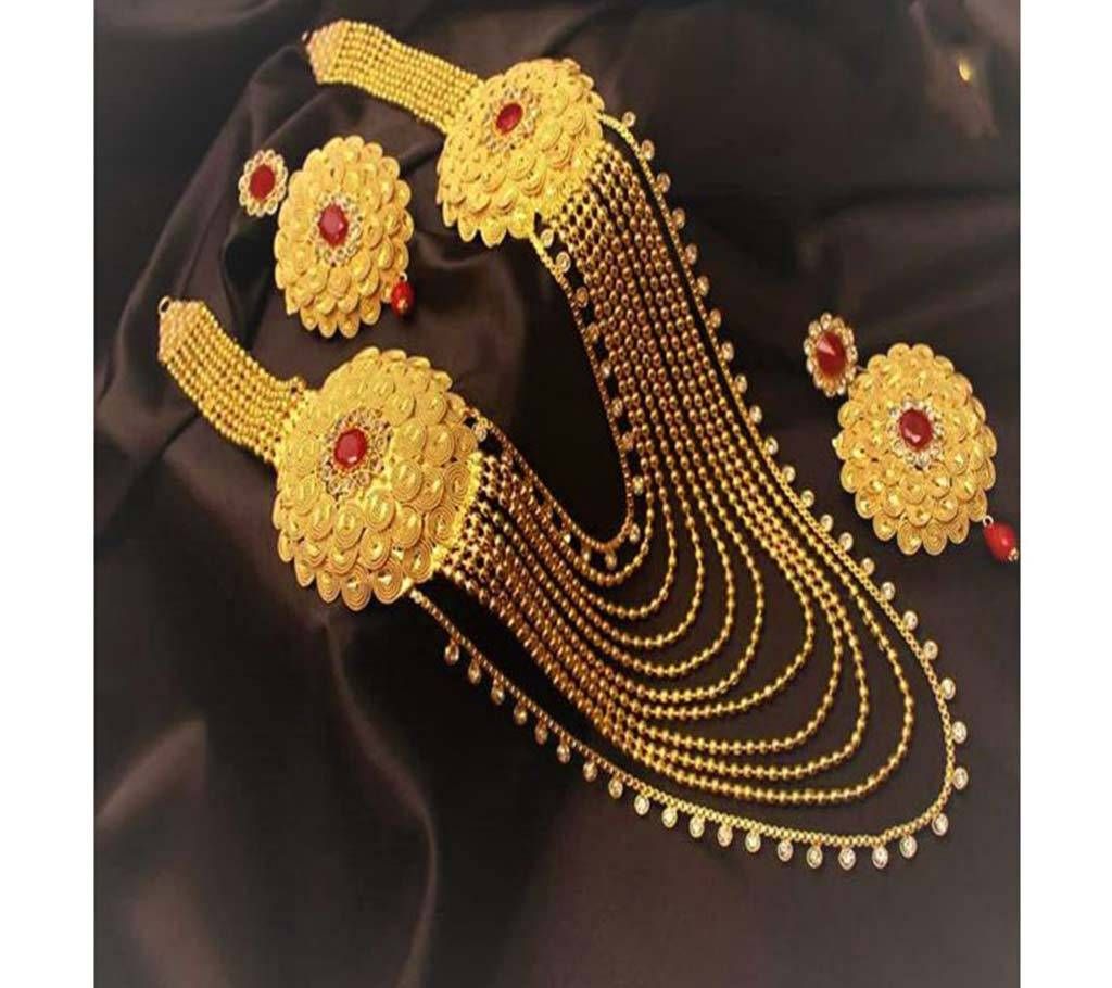 Gold plated neckles for women