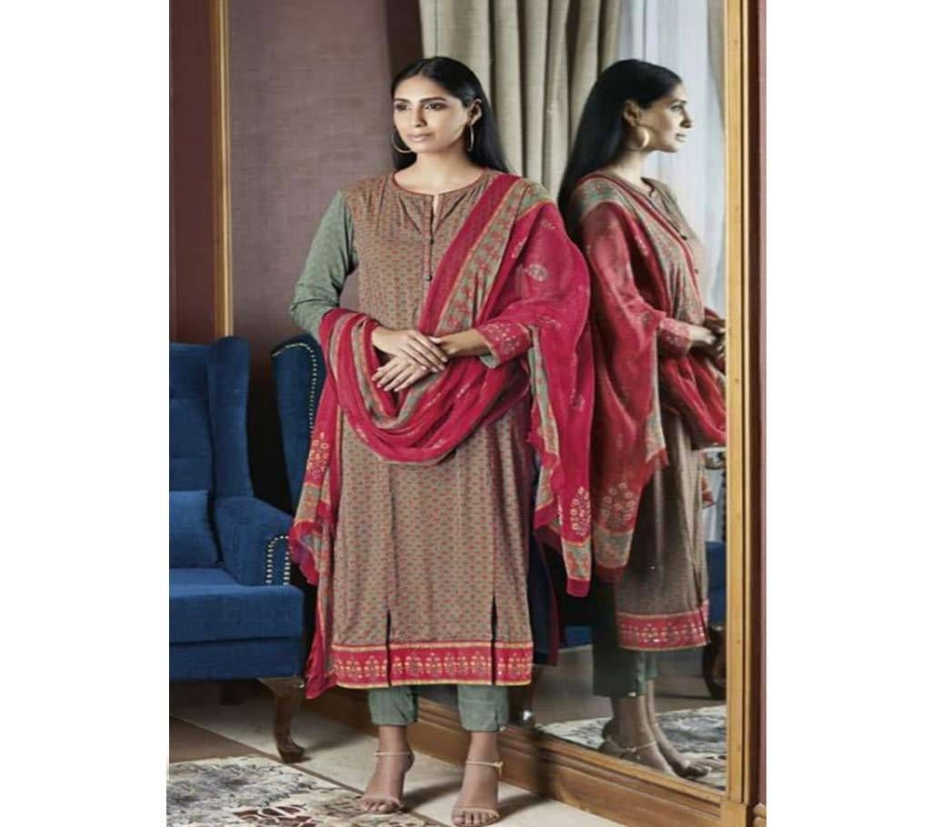 Itrana Alvina - 333 Unstitched Cotton Suit