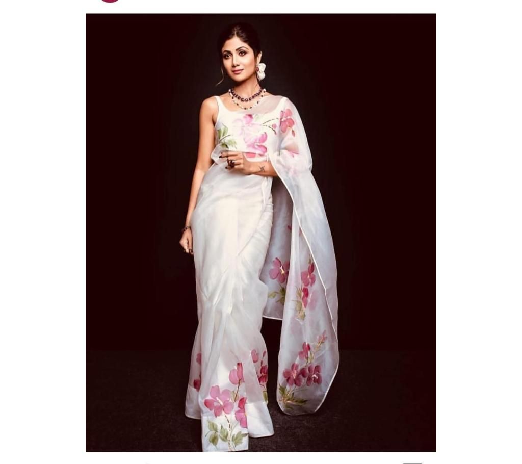 Organza Digital print sharee
