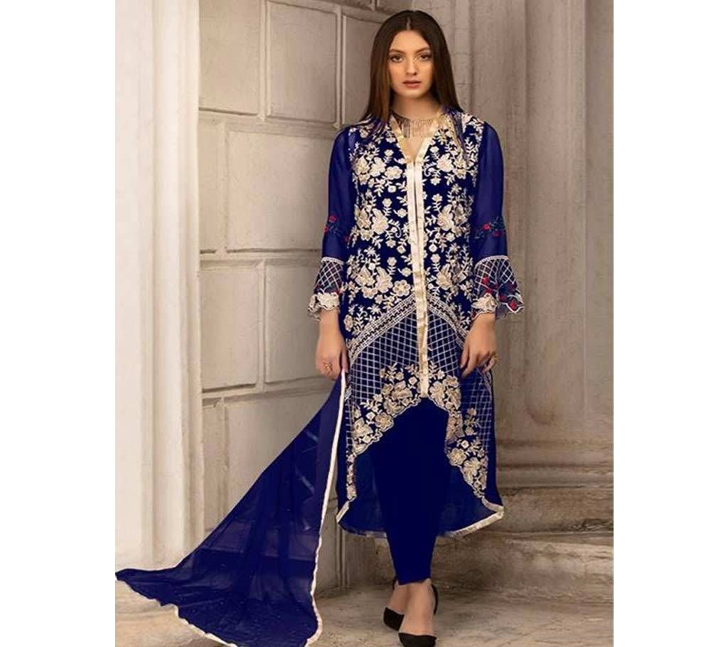 Indian Unstitched Soft wetless Georgette Three-piece (Copy)