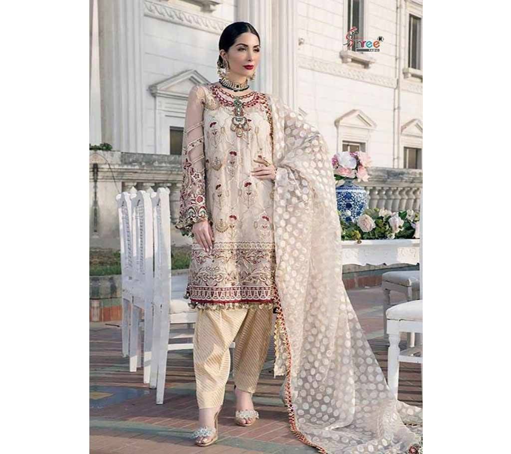 Gulal Embroidery Collection by Shree Fabs - 2132 - Ash Cream - ASI