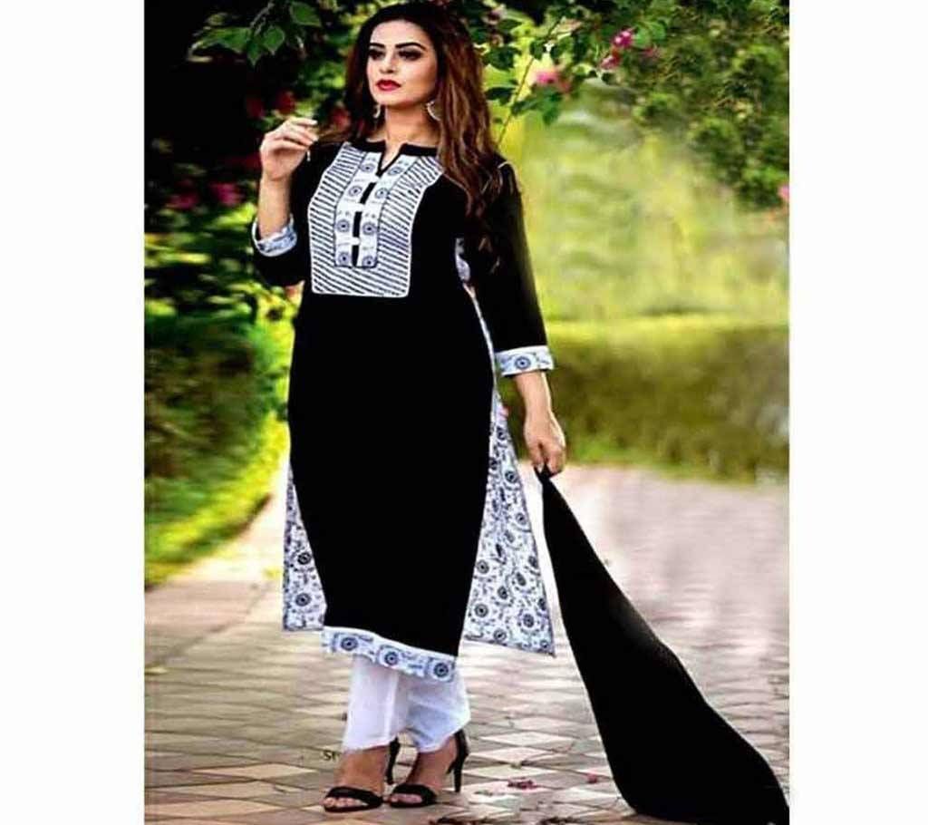 Unstitched Cotton Block Printed Salwar Kameez seblock-339