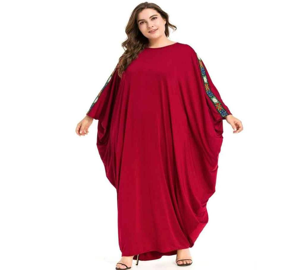 womens red abaya