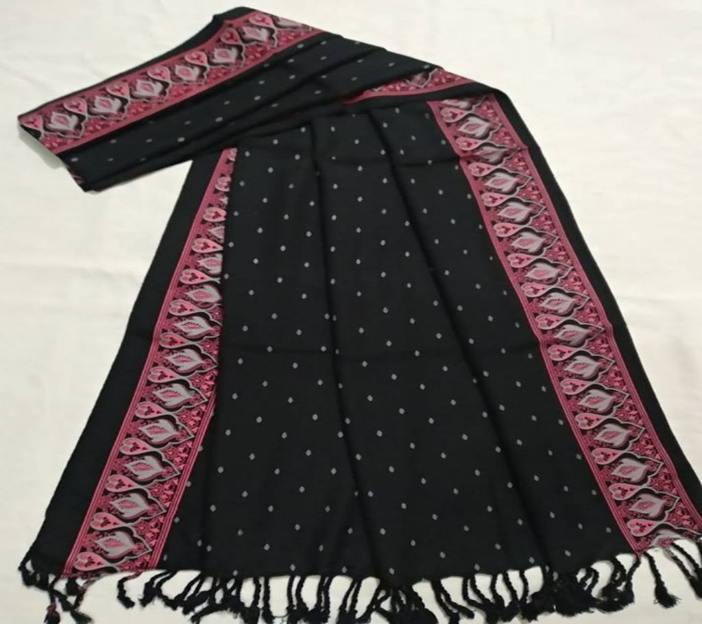 Black Screen Print Shawl
