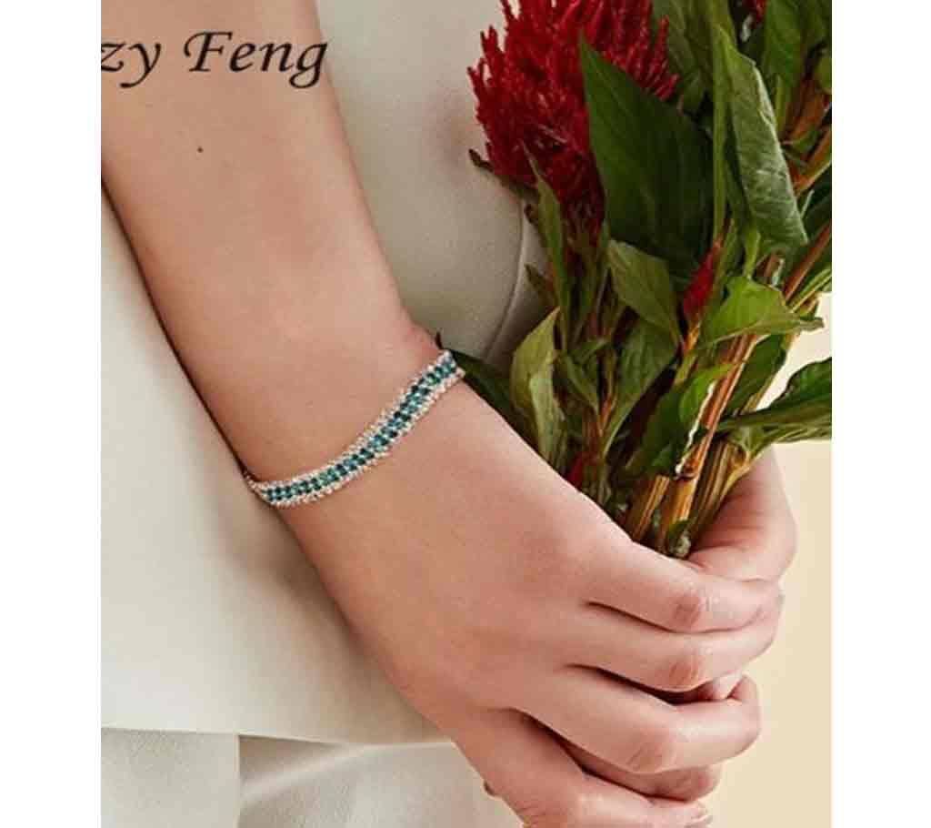 Fashion Brand Designer Charming Bride Wedding Crystal Bracelet