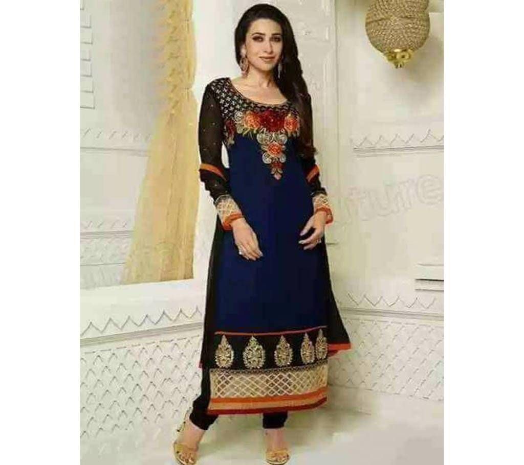 Un stitched Georgette party three piece-copy 