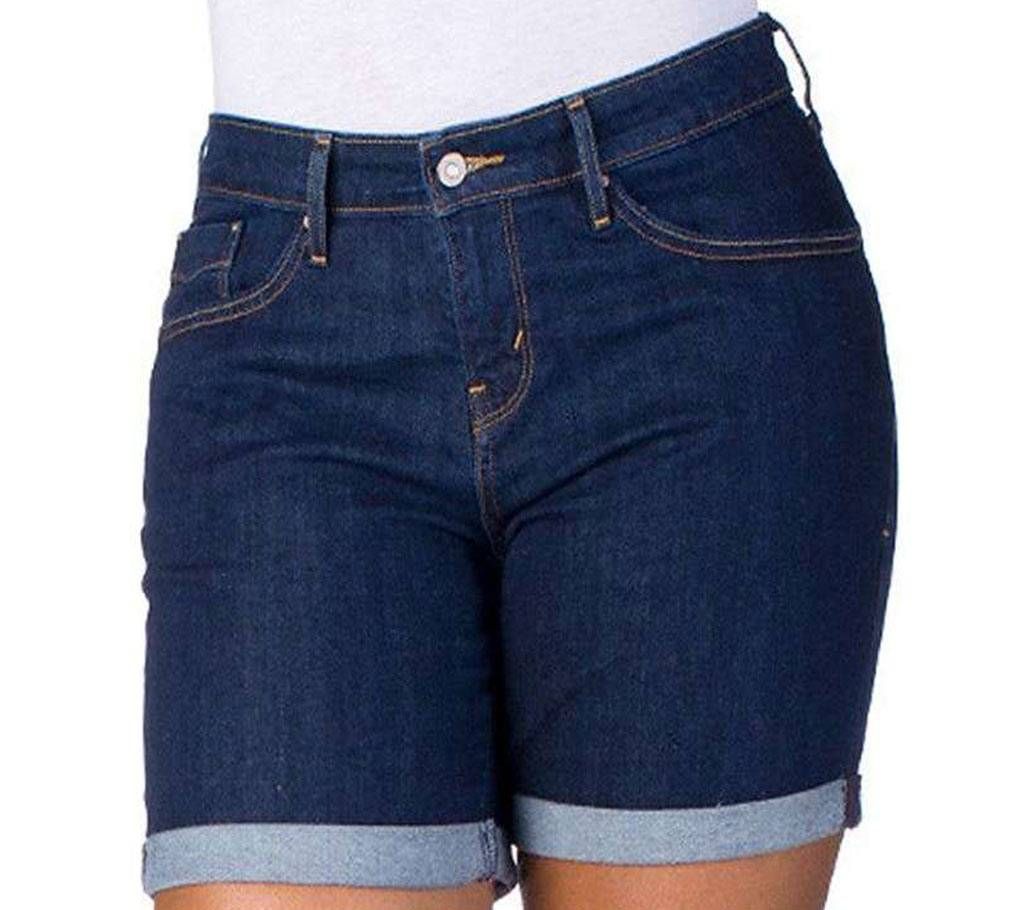 Blue Denim Shorts For Women