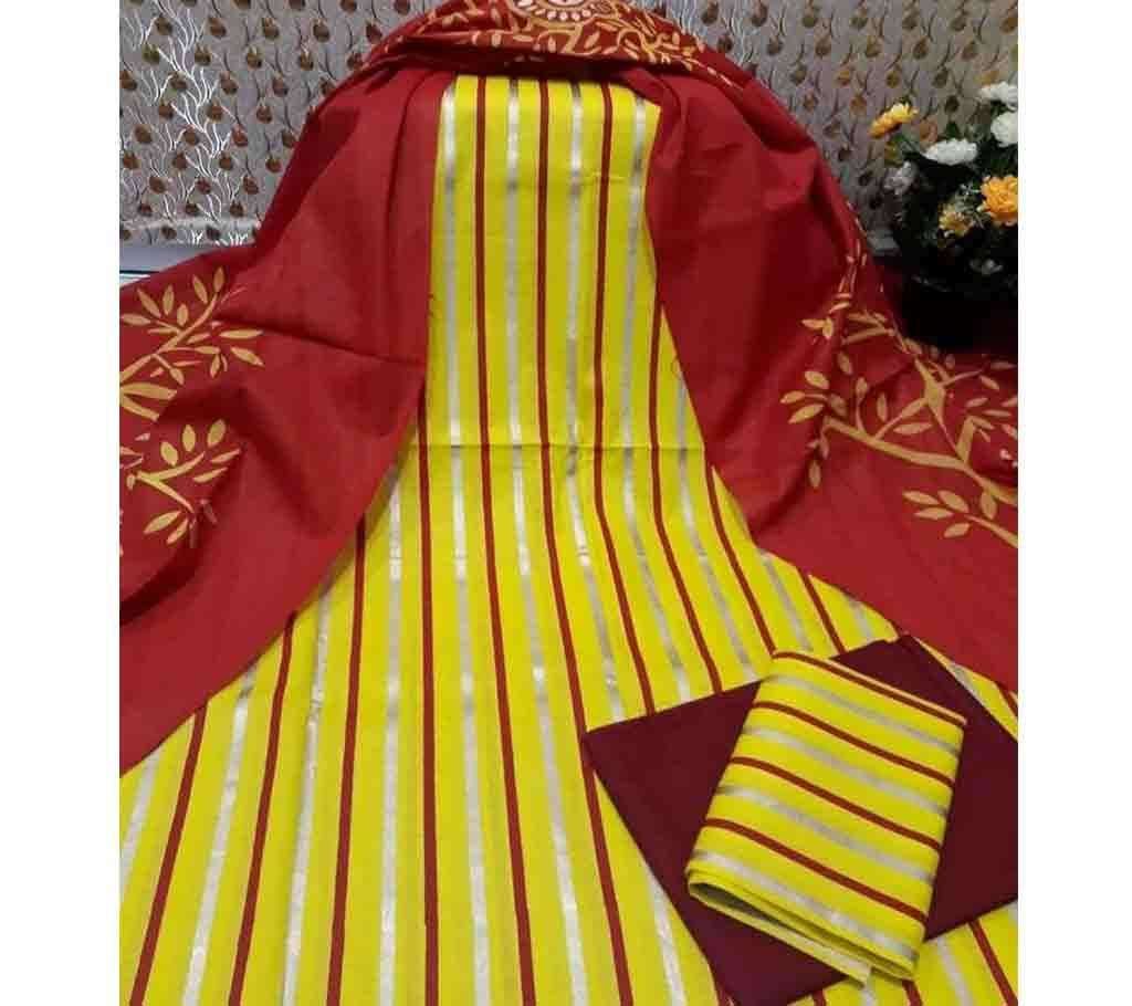 Latest Skin Printed 3 pieces Salwar Kameez for Women