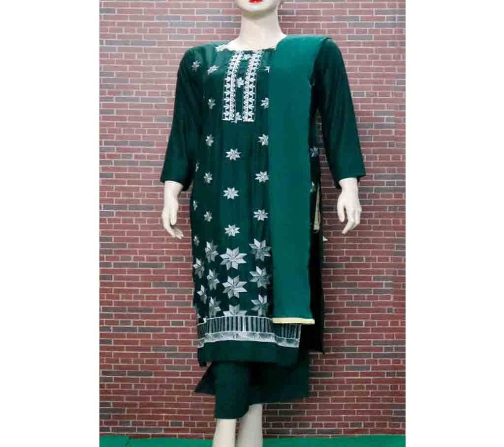 Readymade Full Sleeve Textile Printed Cotton Salwar Kameez For Woman