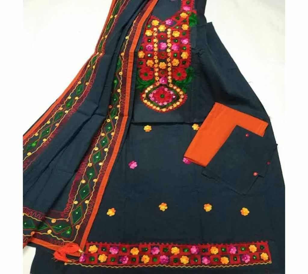 Unstitched Ary Hand work with Ambrodary Shalwar Kameez for Women-5
