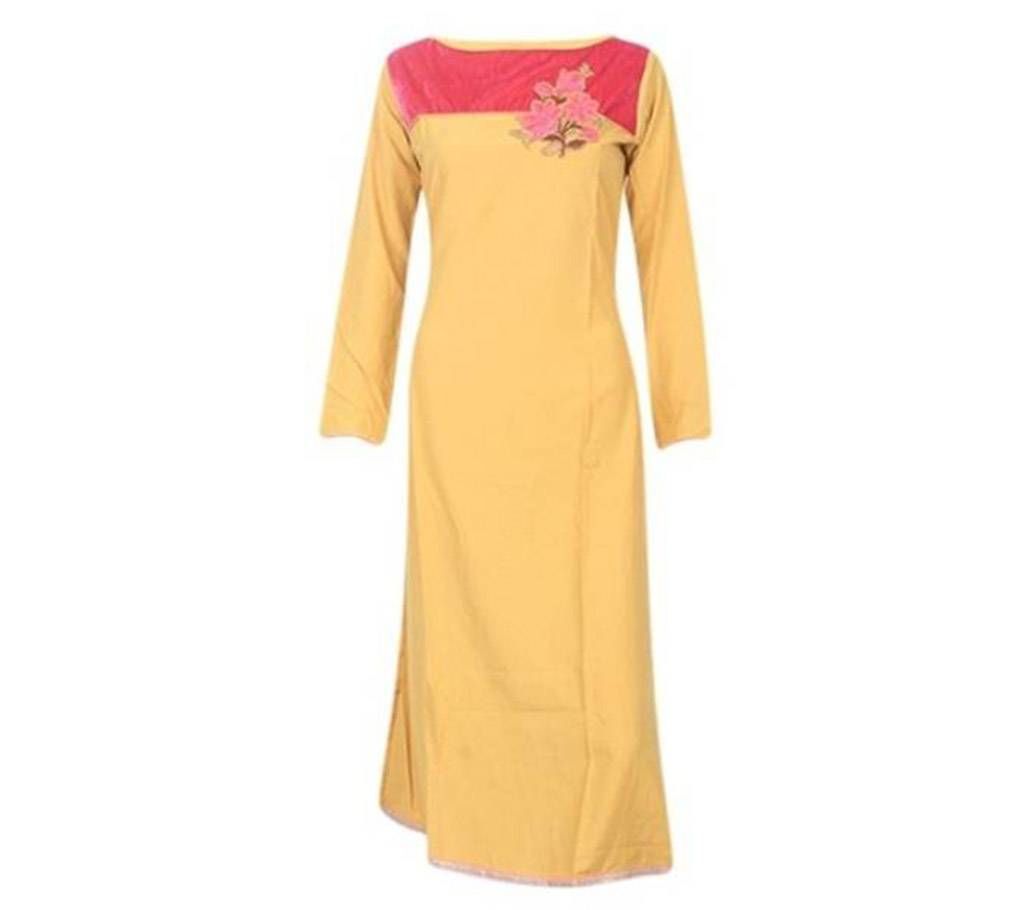 Sandy Brown Lilen Kurti