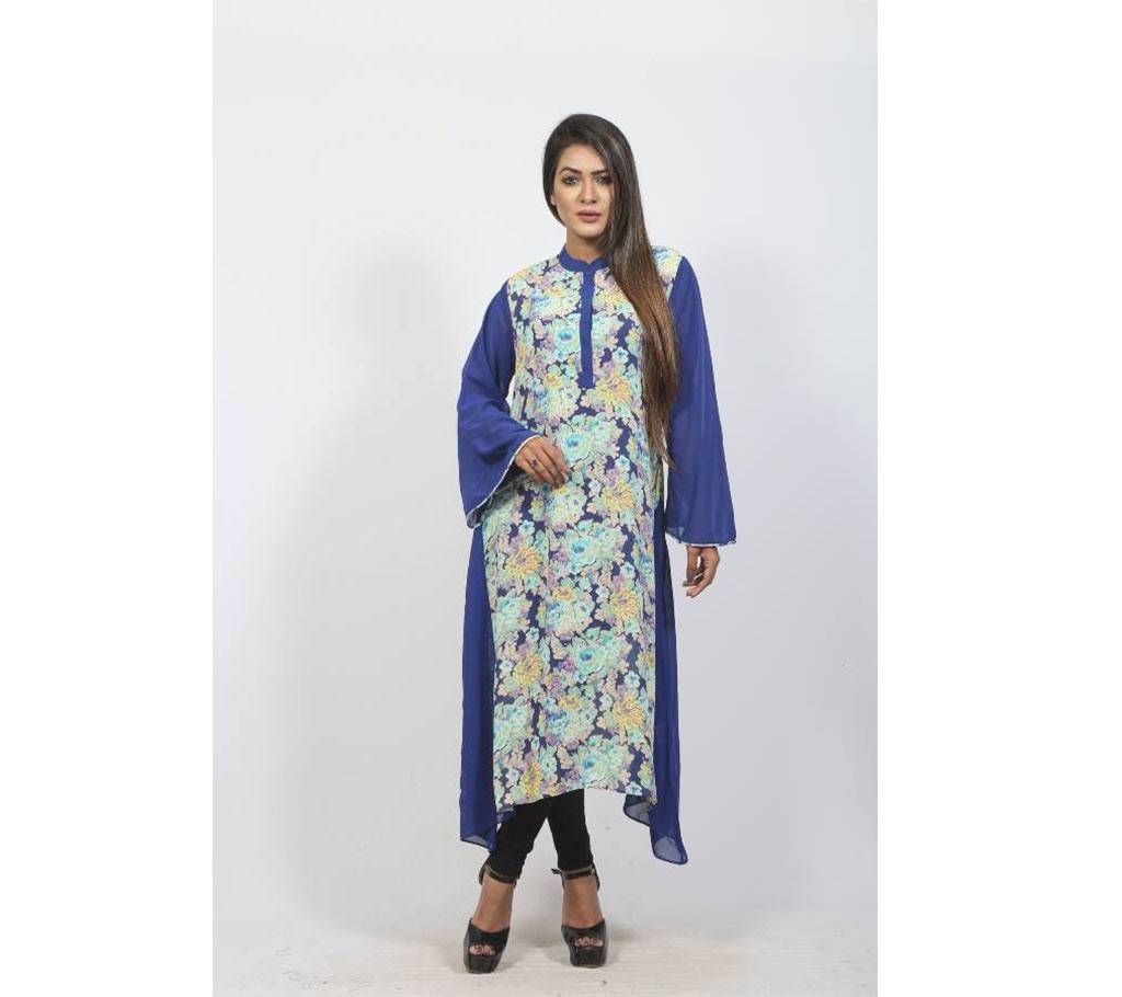 Multicolor Jute Kattan Kurti For Women