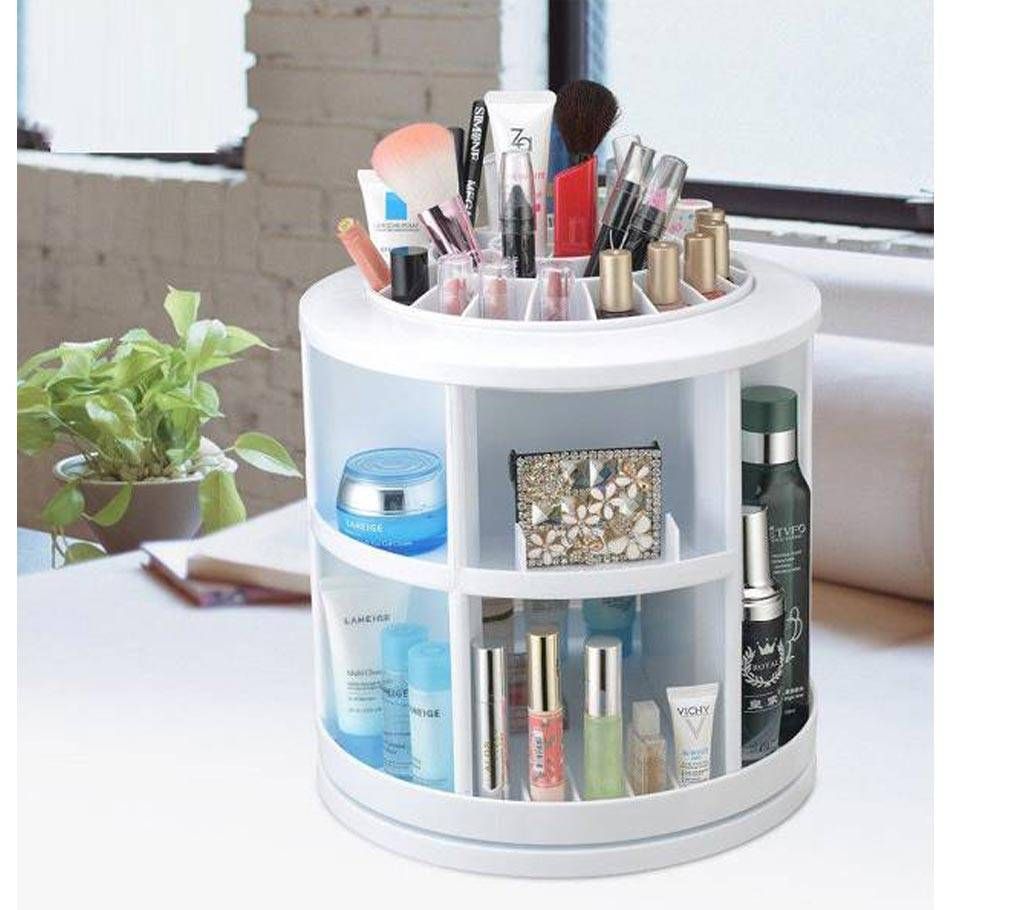 360 Degree Rotating Cosmetics Makeup Organizer 