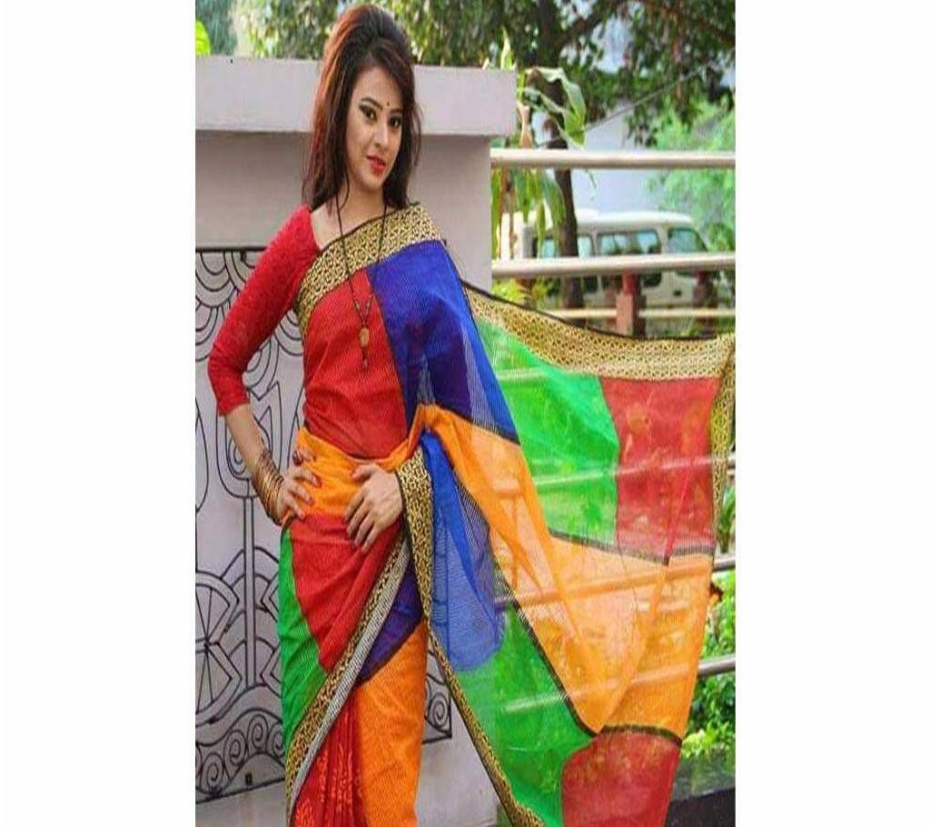 Pure Kota Silk Shree with Hand Block Work