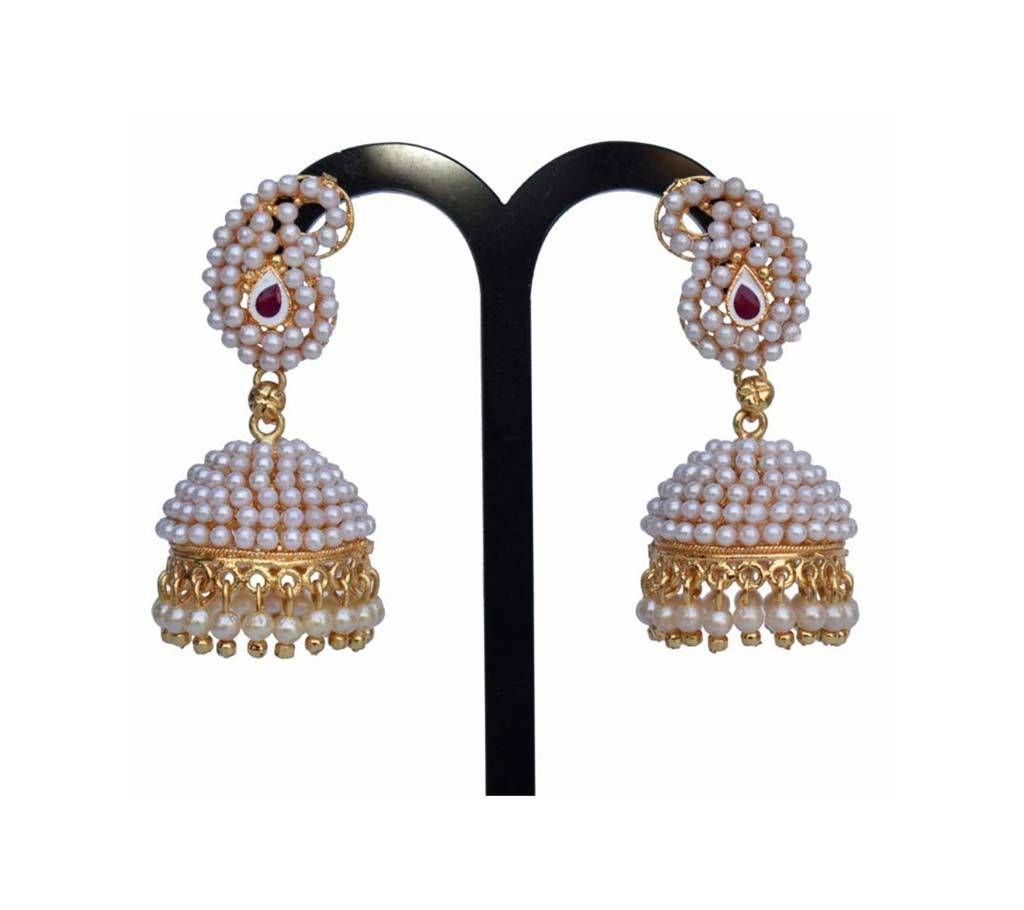 Gold Plated Jhumka Earrings
