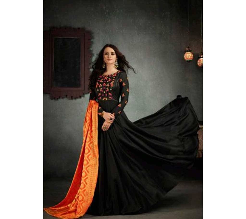 Unstitched Indian Long Three Piece