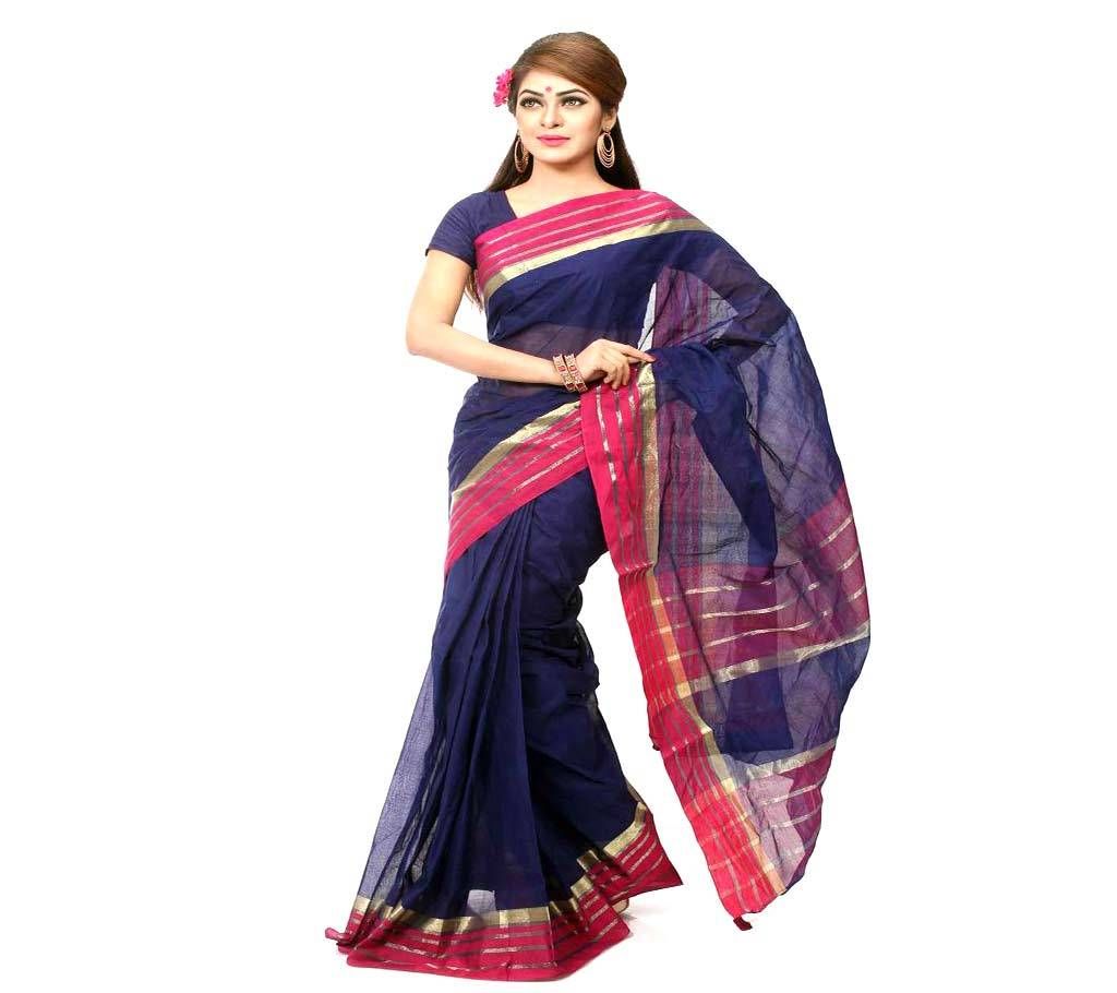 Navy Blue Taant Cotton Sharee  