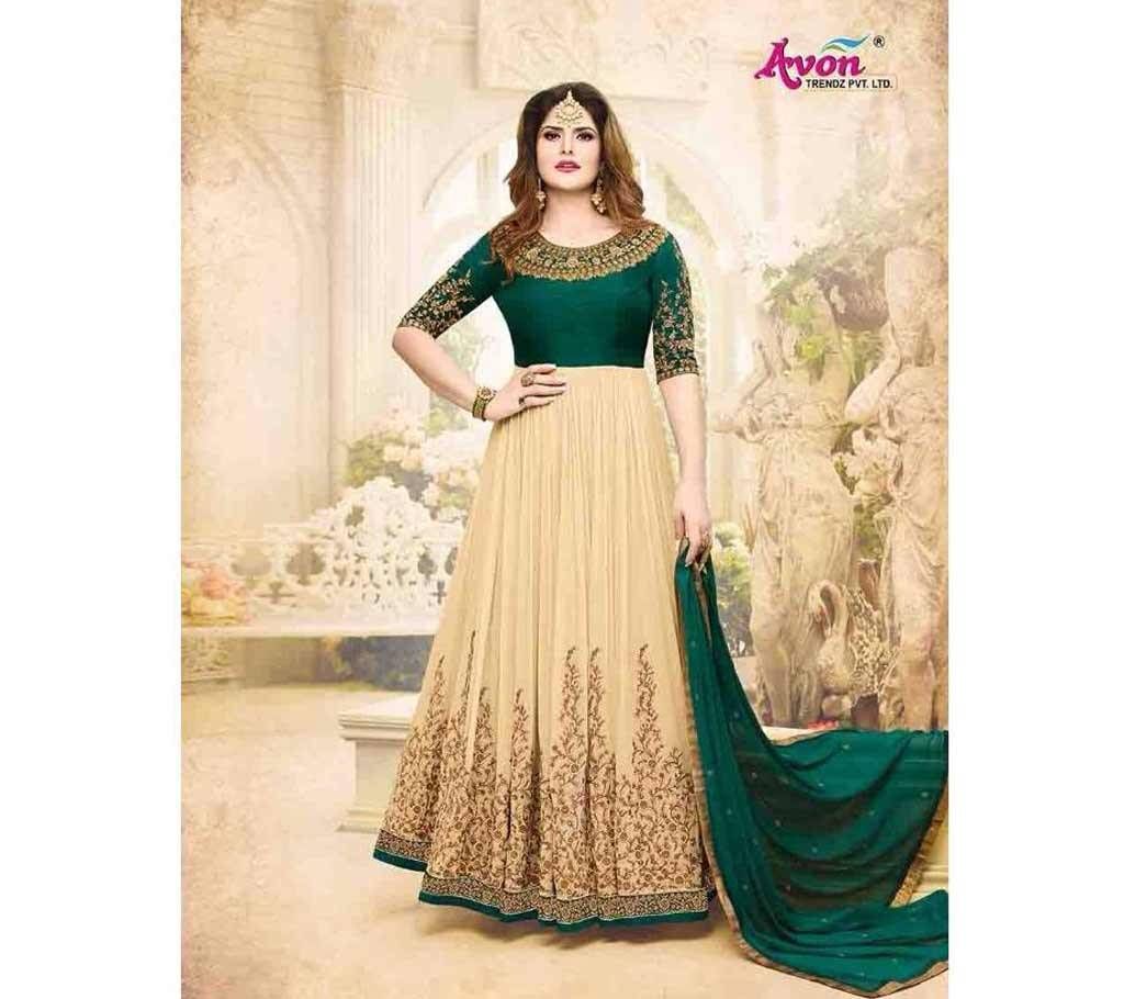 Purple Georgette Unstitched Embroidery Work Anarkali Salwar Suit (Copy)