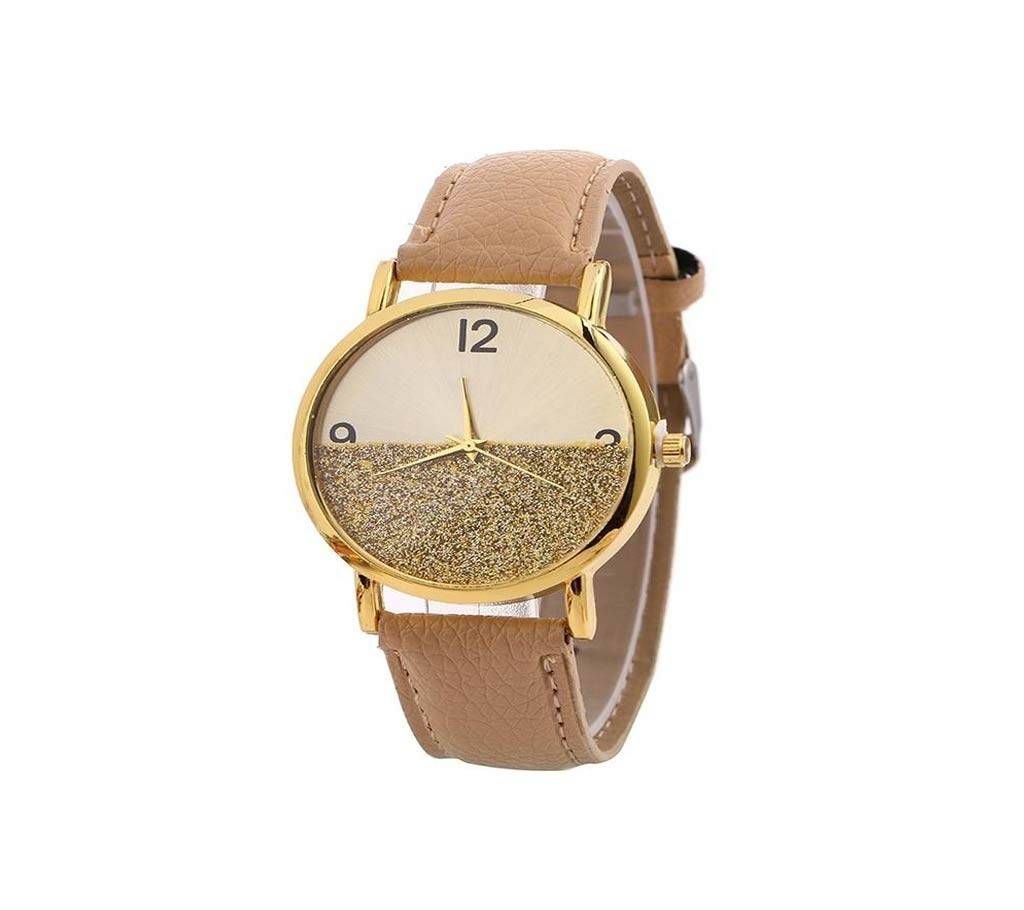 Wrist Watch For Women- Golden