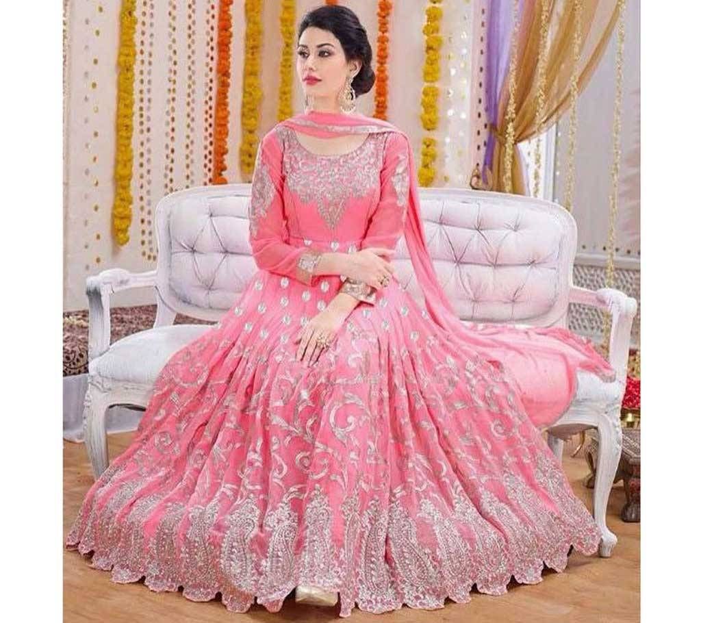 Semi-stitched Georgette 3 Piece