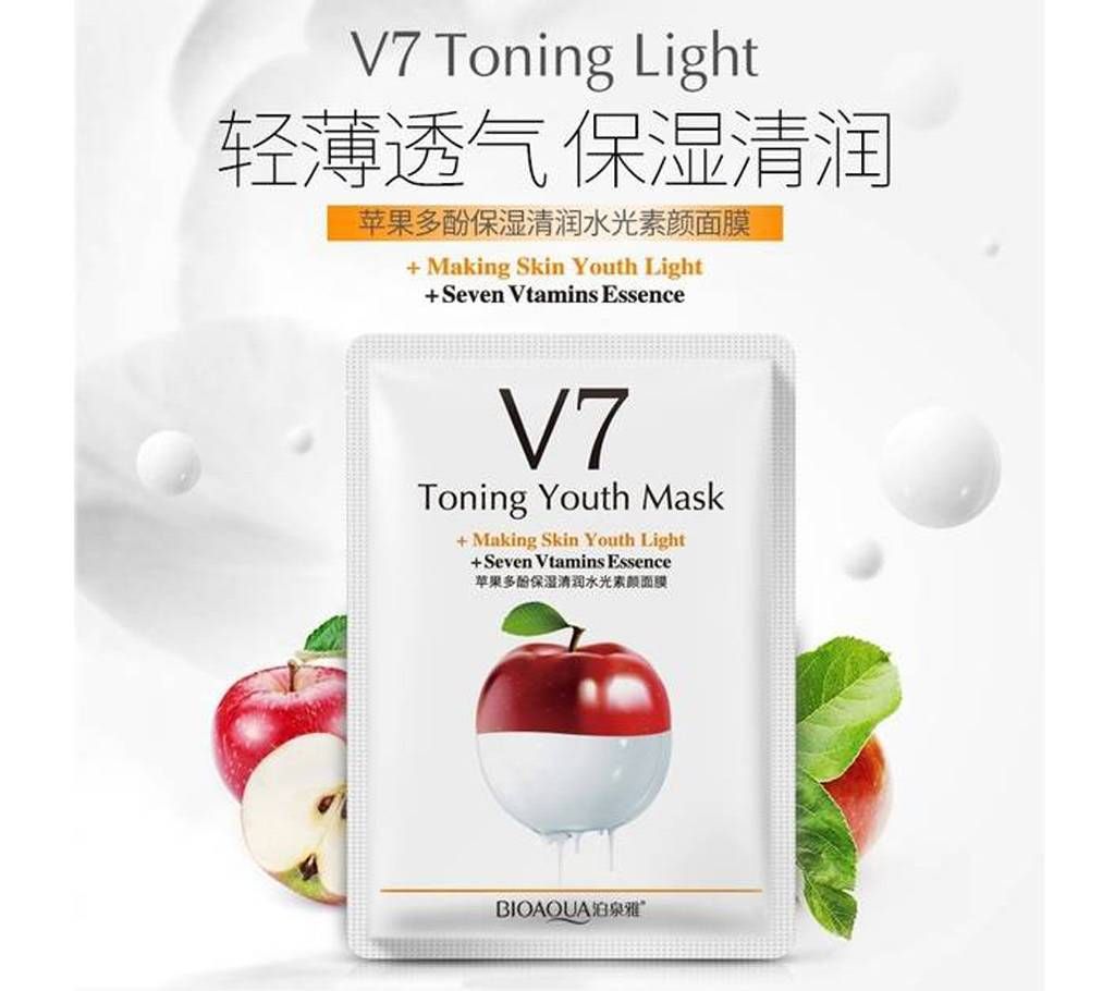 BIOAQUA V7 Toning Youth Whitening Facial Mask - 30g - China