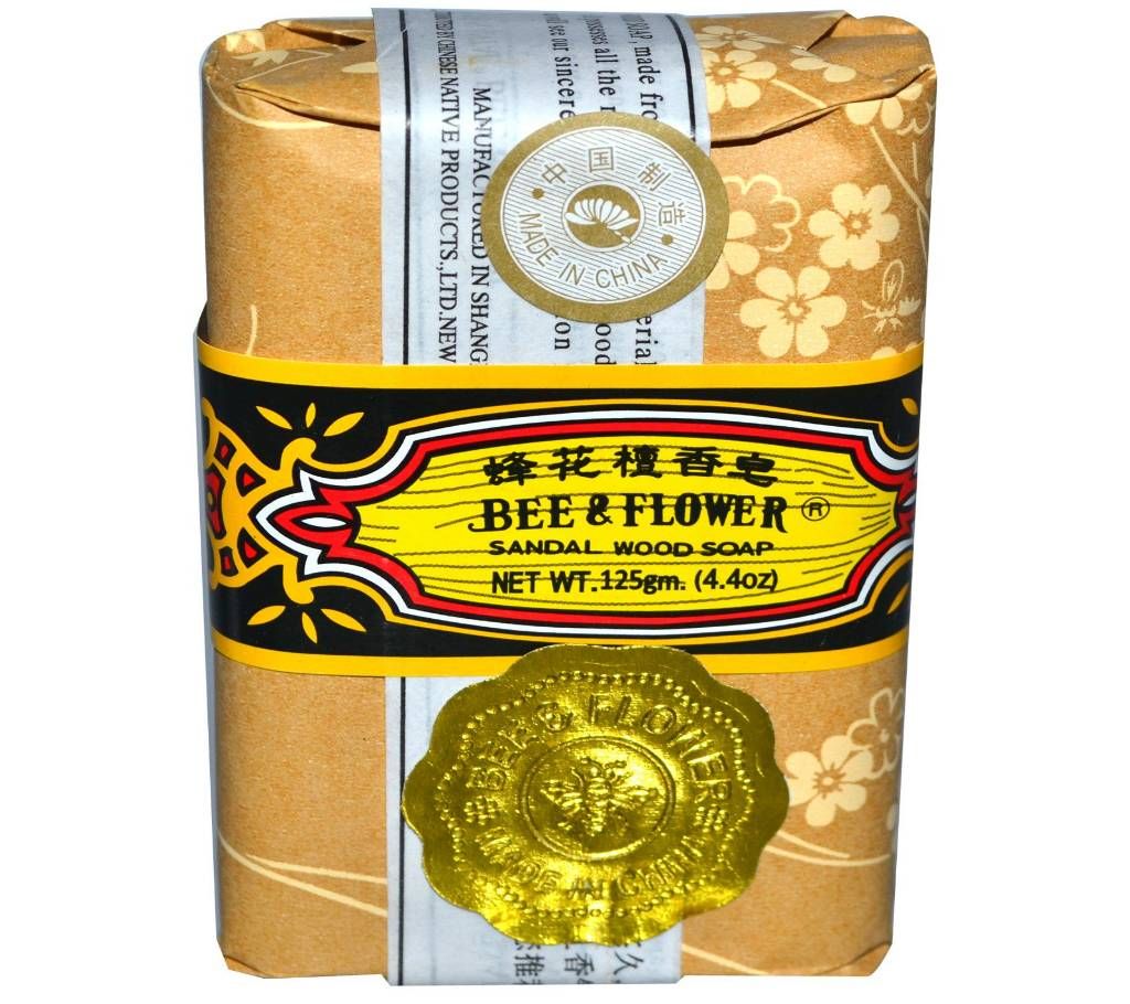 Bee And Flower Sandal Wood Soap  - 125gm - China