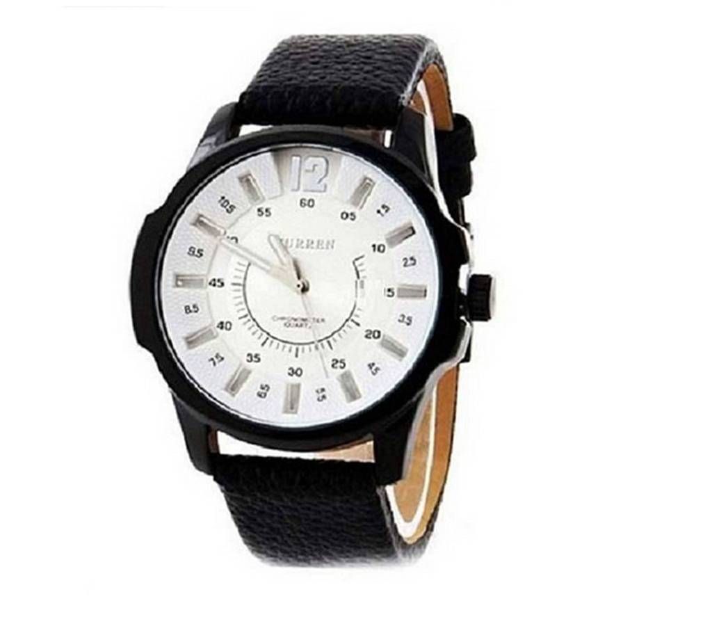 Curren White Casual Wrist Watch 