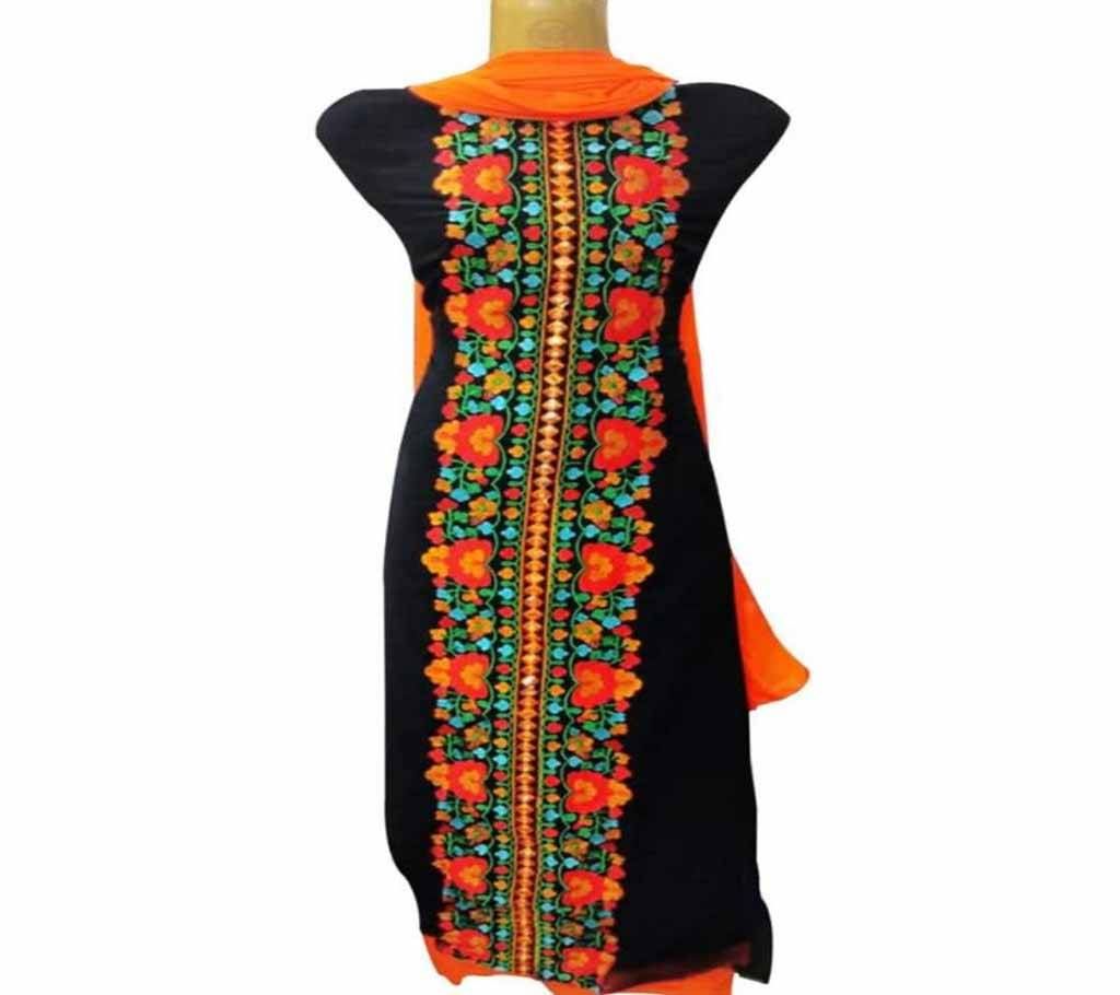 Un-stitched georogette embroidery salwar kameez 1202