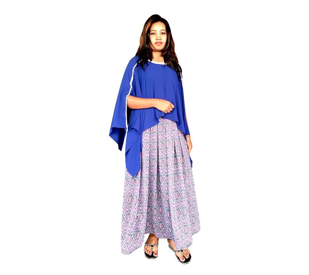 Ladies unstitched party gown