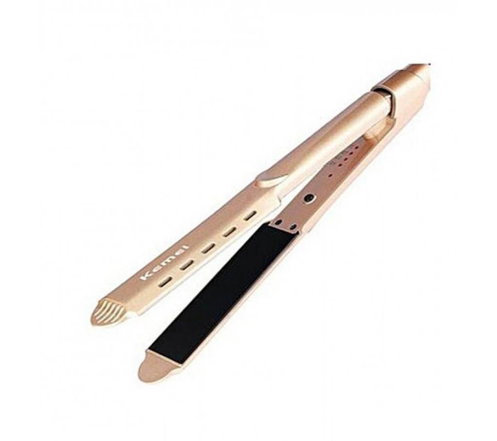 Kemei Professional Hair Straightener Km-3229 - Black and Gold