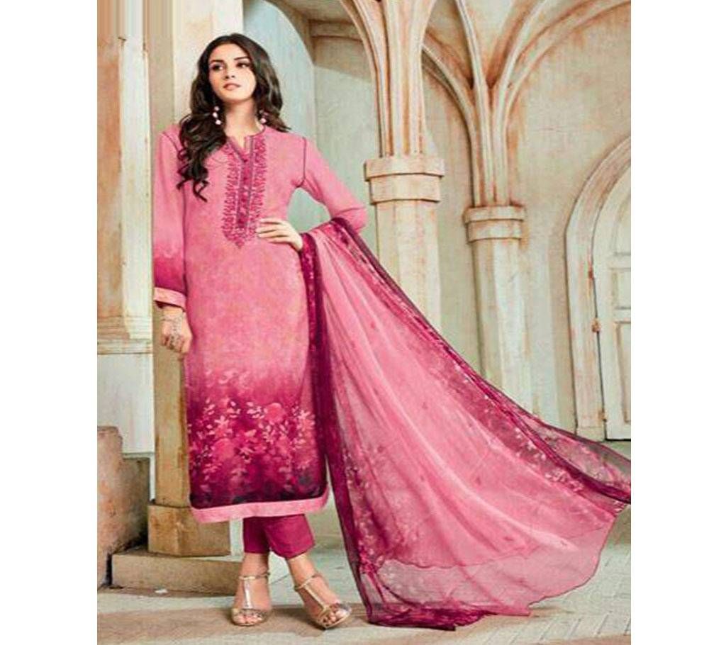 Unstitched Digital Printed Three Piece - Copy