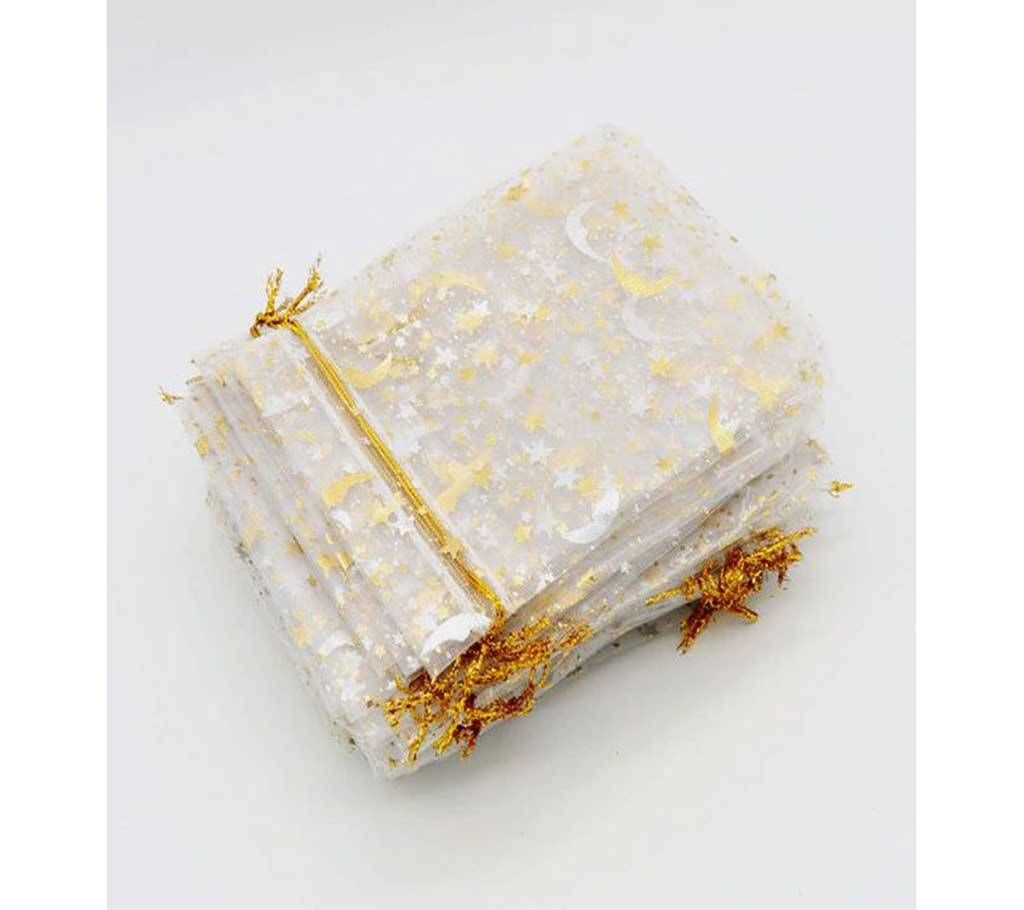 5 PCS Small Jewelry Organizer Bag 7*9 CM White