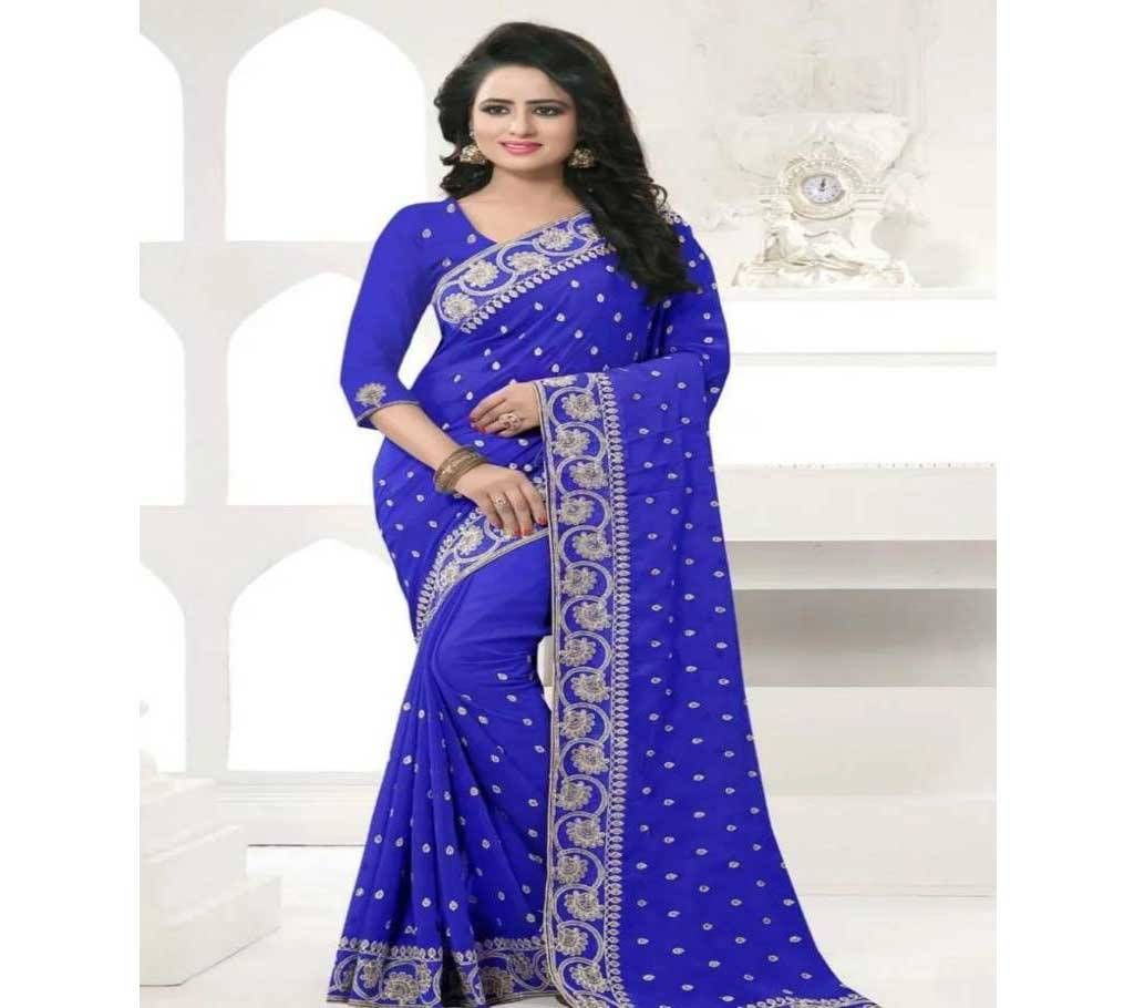 Georgette Embroidery Sharee