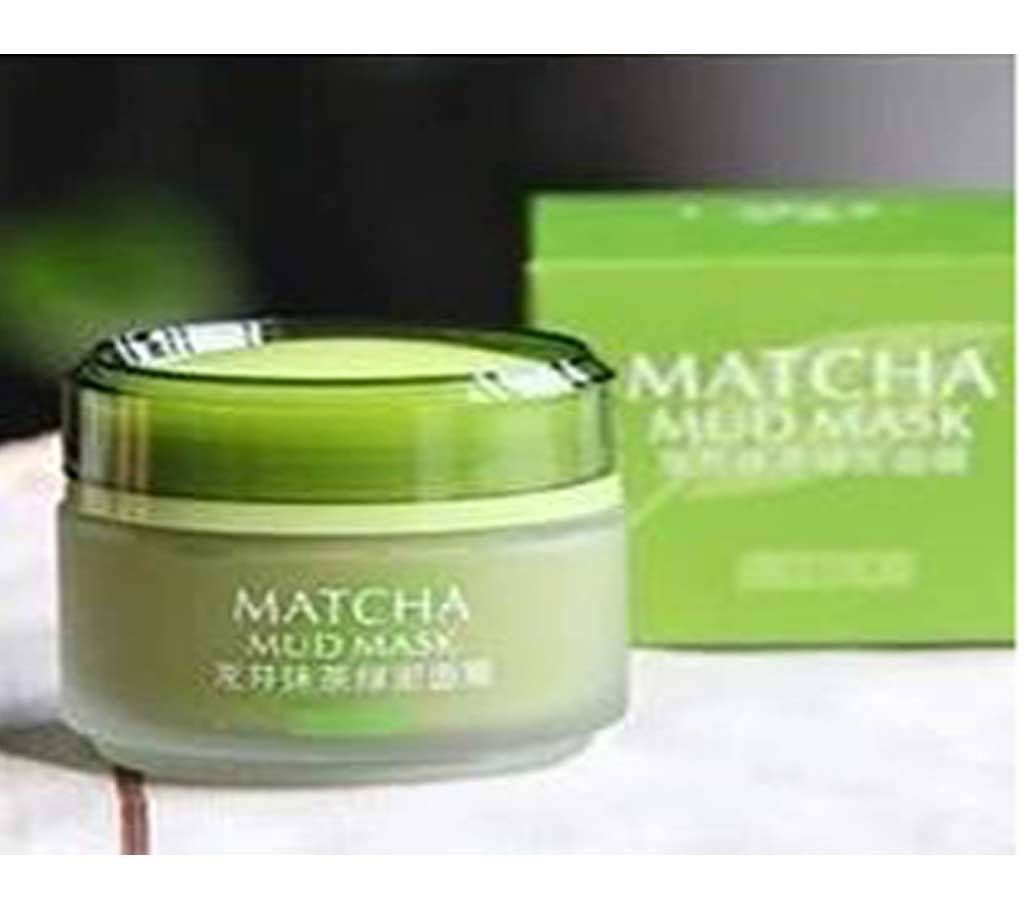 Matcha Mud Mask Acne Treatment Blackhead Removal Deep Pores Cleanser Green Tea- China-85gm