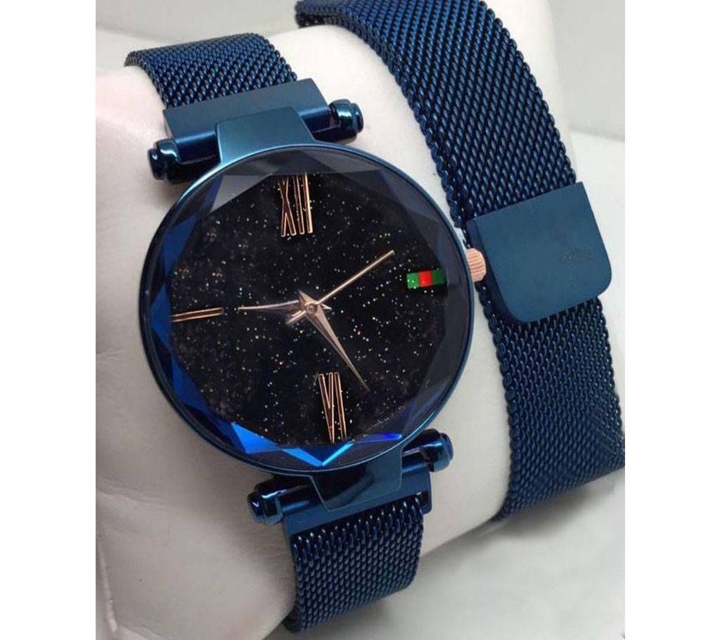 Magnet Stainless Steel Wrist Watch for Women