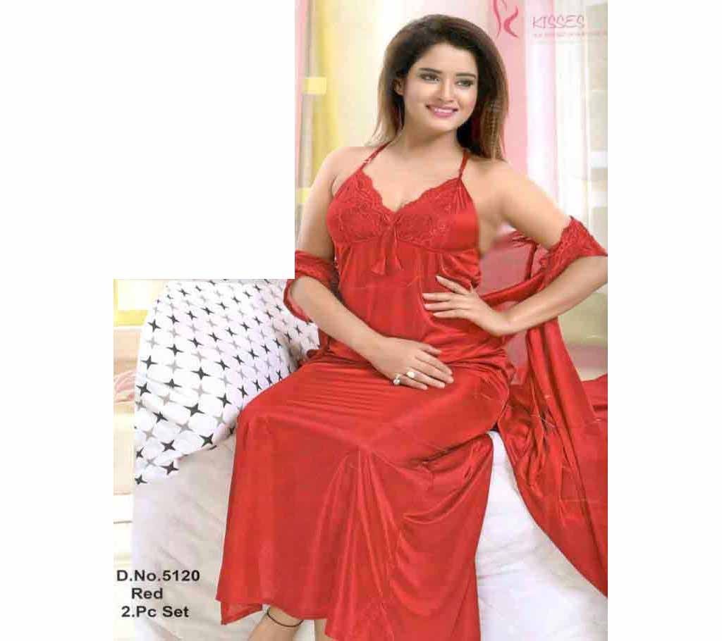  Two-Part night dress for women  Red