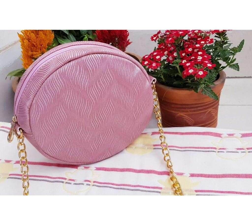Round Shape Shoulder Bags for Women- Purple