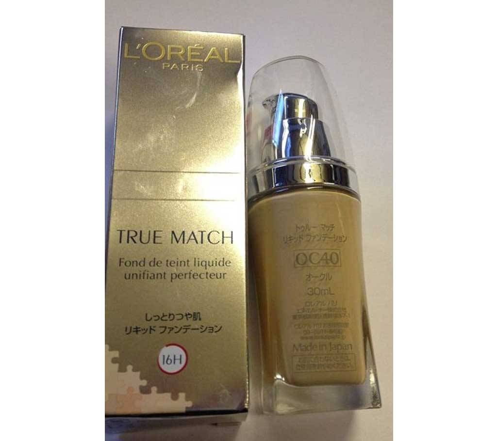 Loreal Paris True Match Foundation- OC 40- 30ml (Japan)