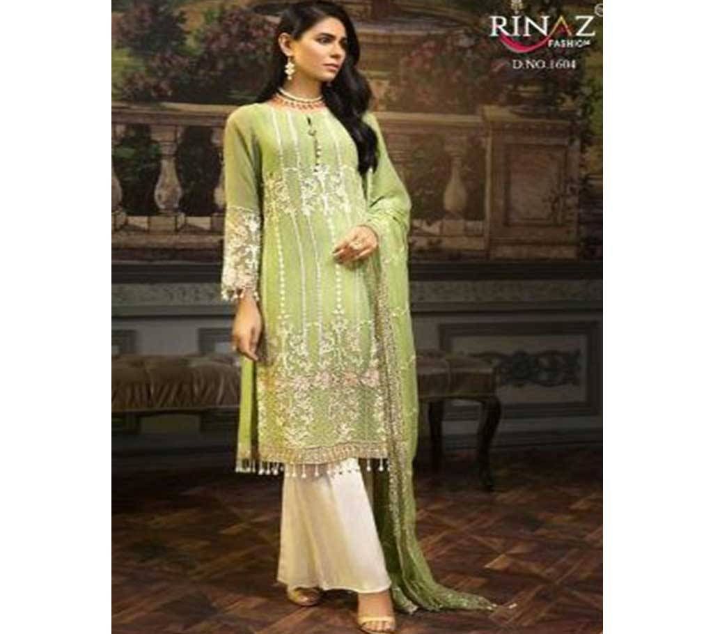 Zeenat By Rinaz Fashion Unstitched Georgette 3Pcs- 1604