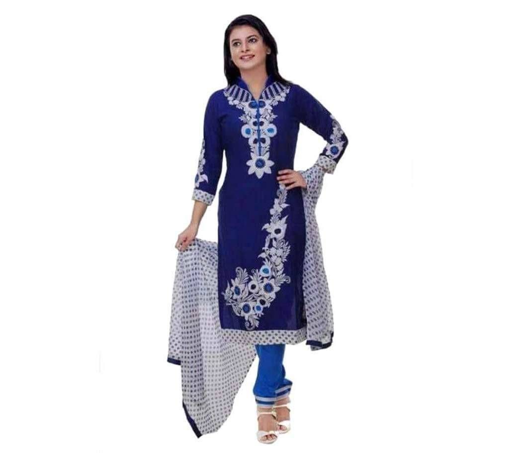 Unstitched Block Printed Cotton Salwaar Kameez (Copy)